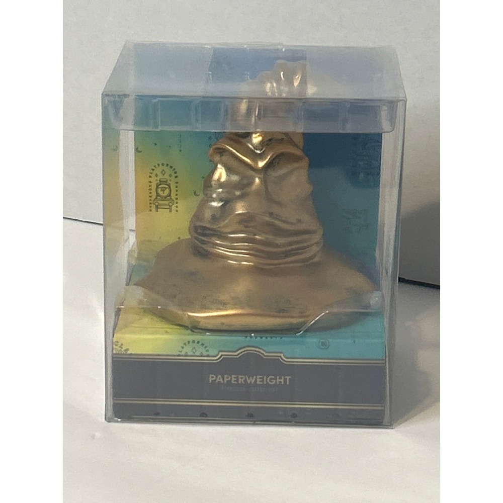 Harry Potter Sorting Hat Gold Paperweight Bioworld Hogwarts Collectible New